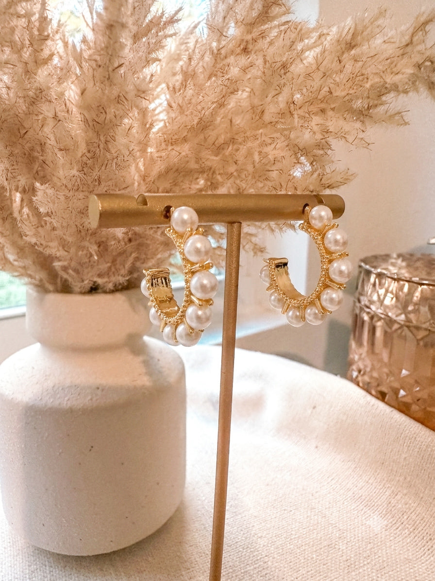 Wonderfully Made Pearl Hoops