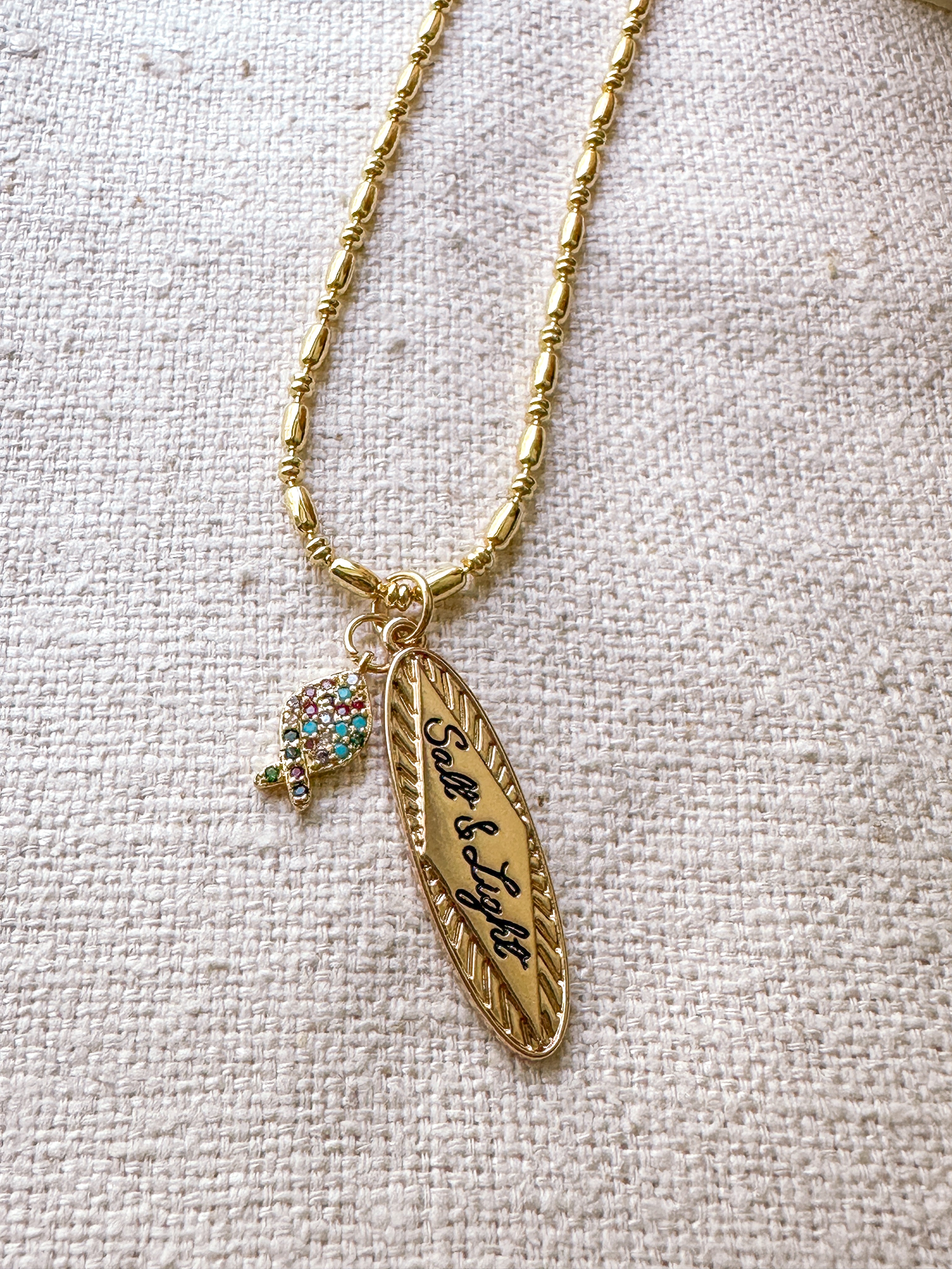 Salt & Light Necklace – Summer Inspired Faith Jewelry