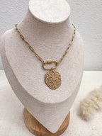 My Shield Necklace – Faith Inspired Gold Statement Necklace