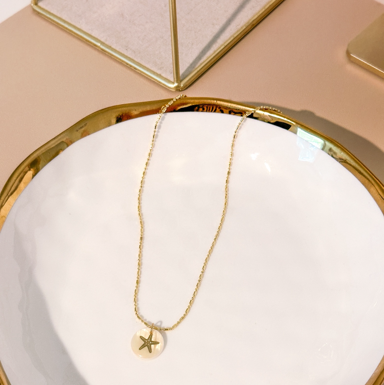 Grace in the Tide Starfish Coin Necklace